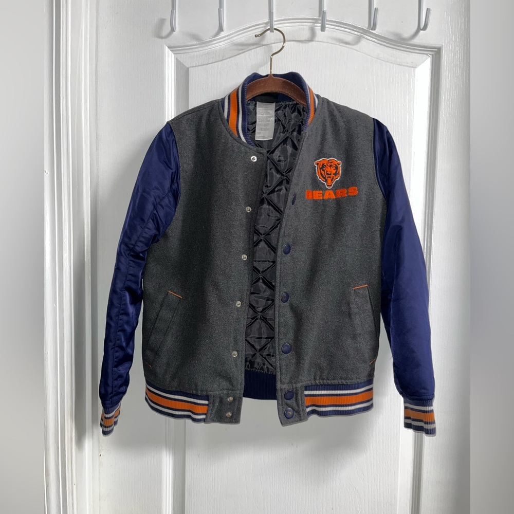 NFL Youth Team Chicago Bears Jacket with Blue and Orange Logo